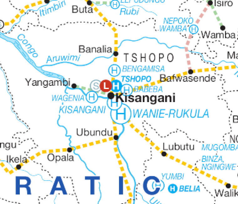 DR Congo power, Kisangani