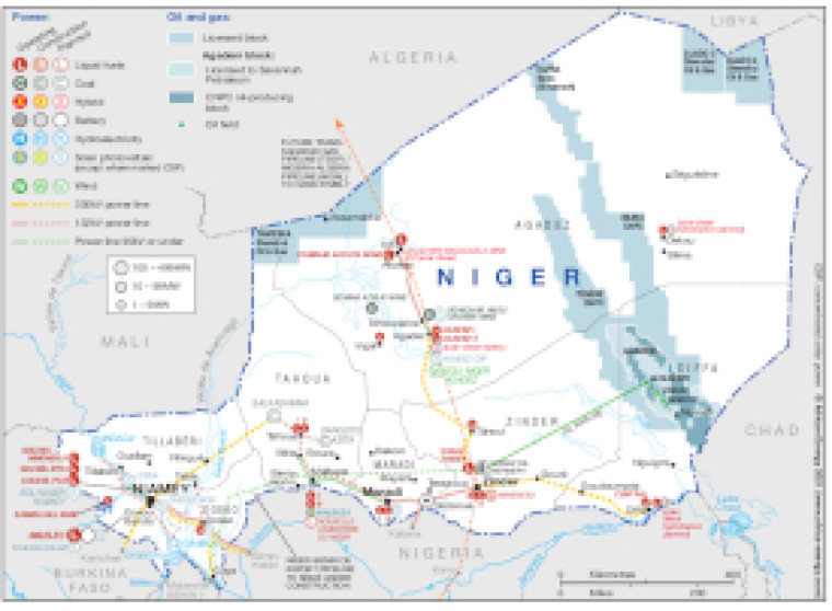 Niger energy map- September 2021