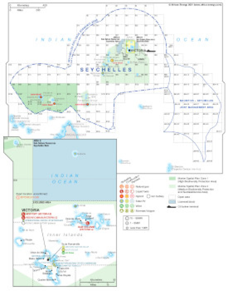 Seychelles energy map
