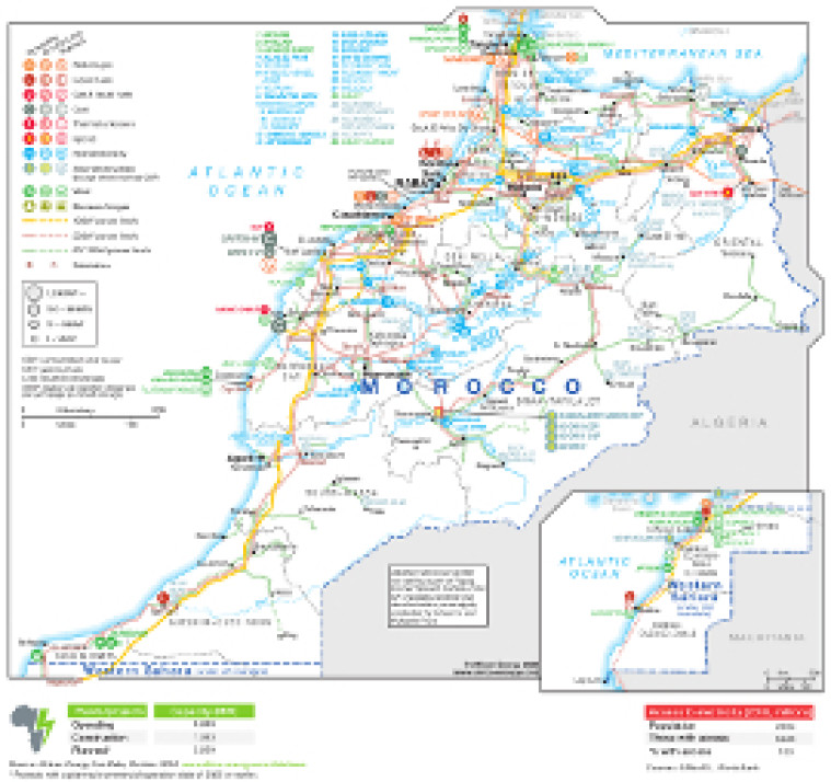 Morocco power map
