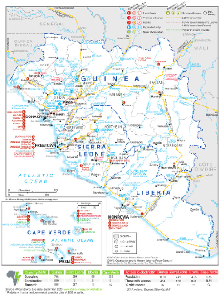 Power infrastructure in Guinea, Sierra Leone, Liberia and Cape Verde