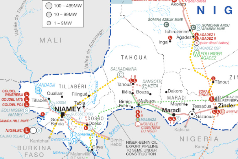 Niger power map, cropped