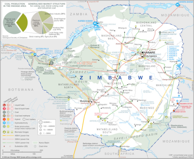 Zimambwe power map, small