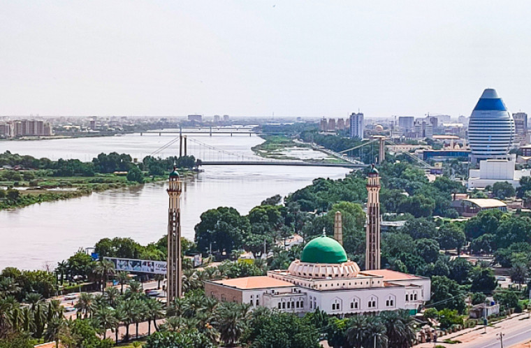 View of Khartoum and the Blue Nile