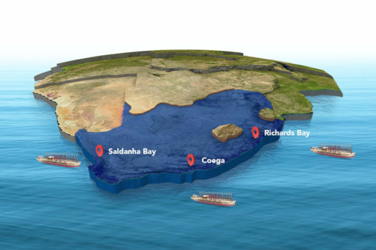 Karpowership planned sites in South Africa