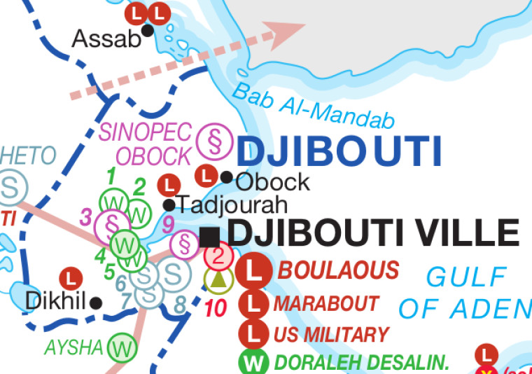 Djibouti power map