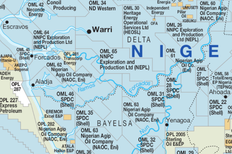 Nigeria onshore oil and gas blocks