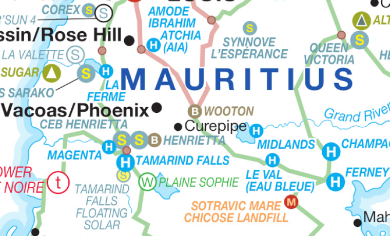 Mauritius power map, cropped