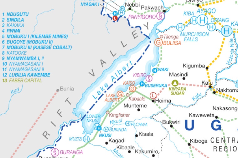 Uganda power map, Rift Valley